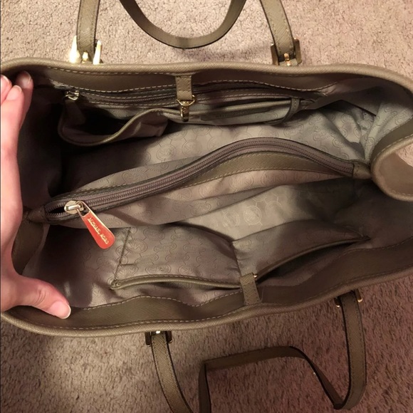 Michael Kors Taupe Tote - Picture 5 of 7